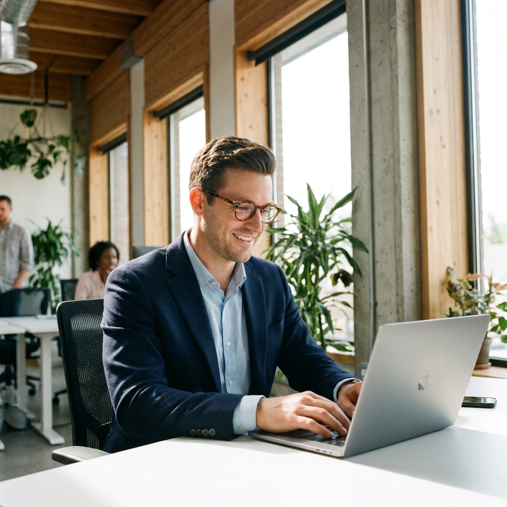LinkedIn – Am Schreibtisch